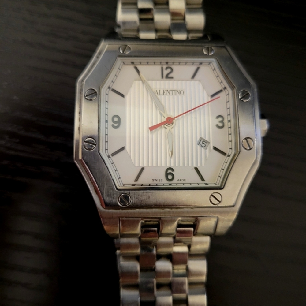 Valentino Sapphire Crystal Mens Watch